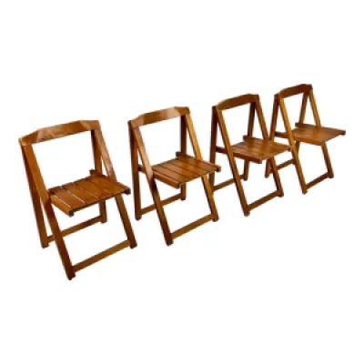 Ensemble de 4 chaises - bouleau