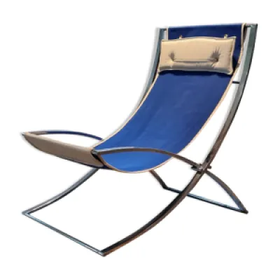 Chaise longue Marcello - bleue 1970