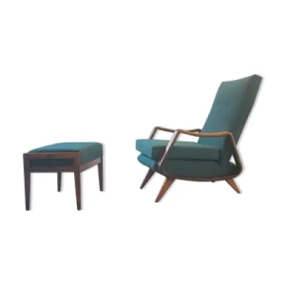 fauteuil et repose-pied - 1950