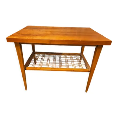 Table d'appoint scandinave - cannage