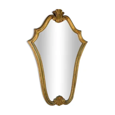 Miroir vintage bois doré - coquille style