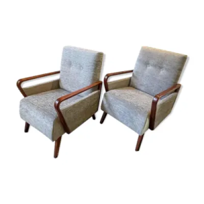Paire de fauteuils vintage - 1950 design