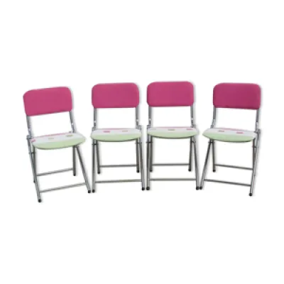 4 chaises vintage pliables - eyrel