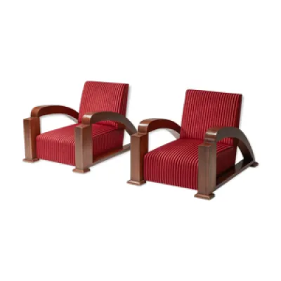fauteuils français art - rouge