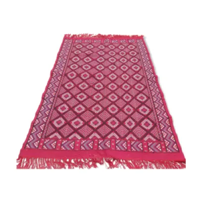 tapis berbère à motifs - laine