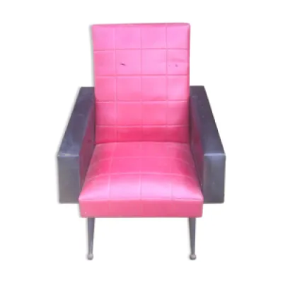 fauteuil vintage rockabilly - rouge