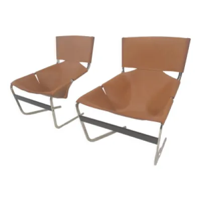 Ensemble de 2 chaises - pierre 1960