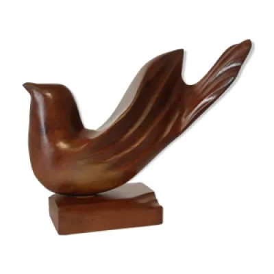 Sculpture bois oiseau