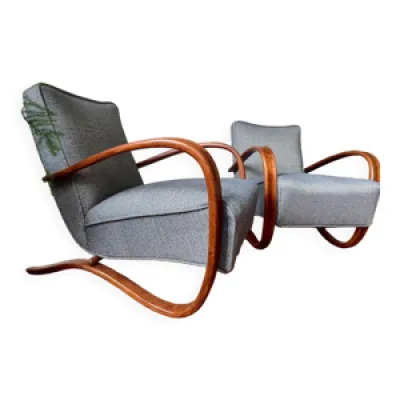Paire de fauteuils H269 - halabala