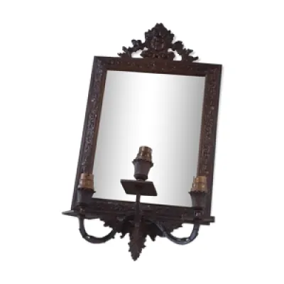 Miroir baroque à fronton