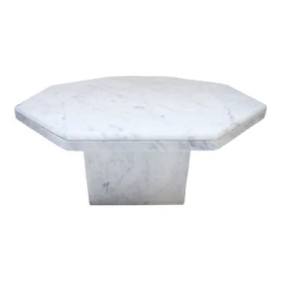 Table basse vintage  - octogonale marbre