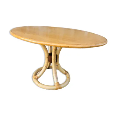 Table basse vintage en - clair bois