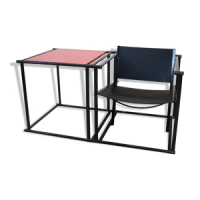 Fm62 chaise longue cubique - table assortie