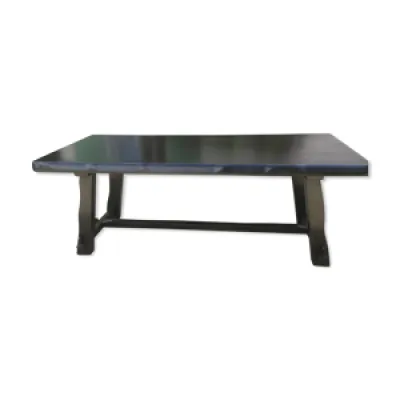 Table vintage brutaliste - massif orme