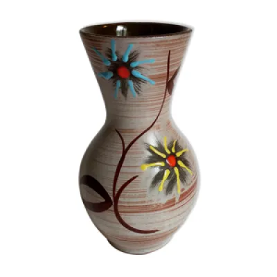 Vase céramique allemande - fleurs