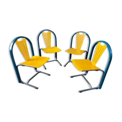 Set de 4 chaises vintage - lounge