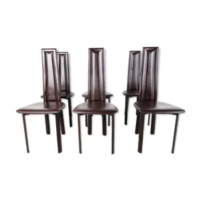 Chaises de salle à manger - 1980 cuir