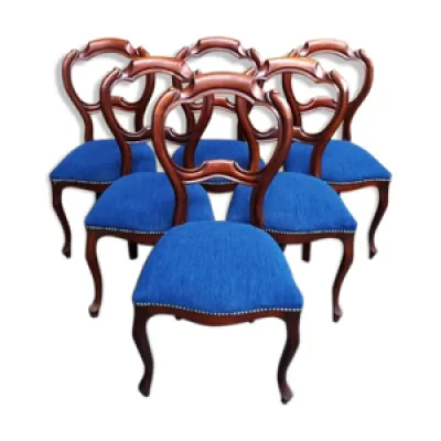 Lot 6 chaises antiques - louis style