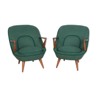 ensemble de 2 fauteuils - 1950