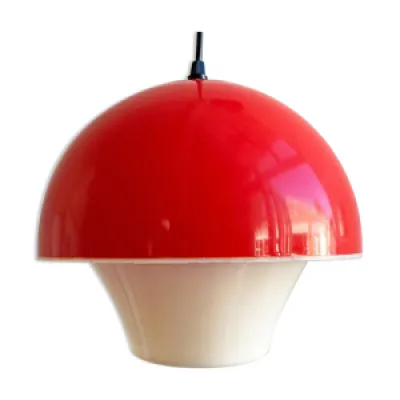 Lampe suspendue scandinave - blanc rouge