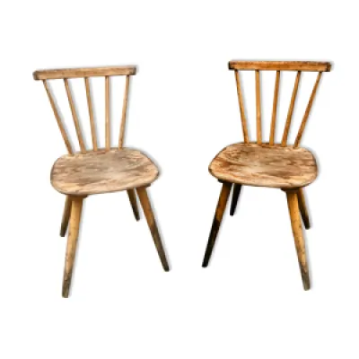 Paire de chaises bistrot - 1950 scandinave