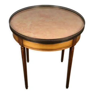 Table bouillotte de style - xvi marbre
