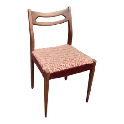 Chaise scandinave en - bois tissu
