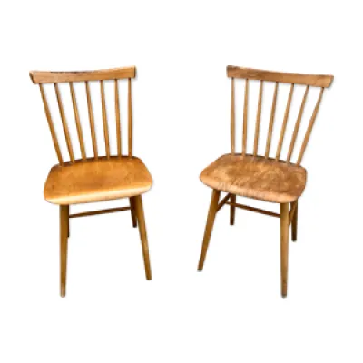 Paire de chaises bistrot - 1950