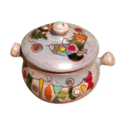Pot avec couvercle céramique - vallauris art