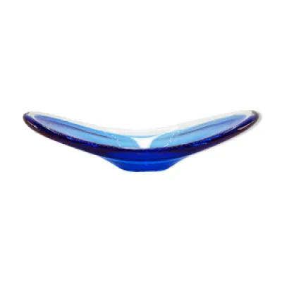 Coupe en verre bleu flygsfors - kedelv