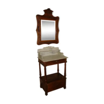 Table de toilette et - 1880 miroir