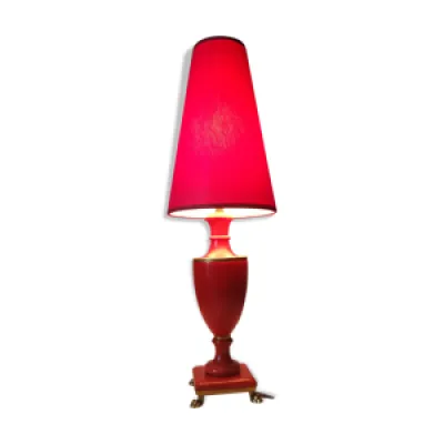 Lampe de style italien - marbre rouge