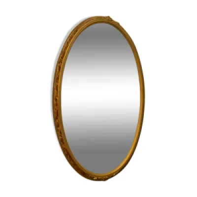 miroir biseauté ancien - bois