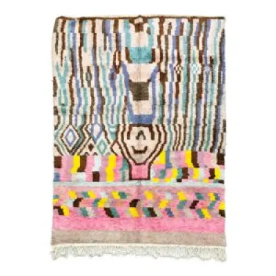 tapis berbère marocain - multicolores