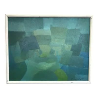 Abstraction turquoise par Gérard