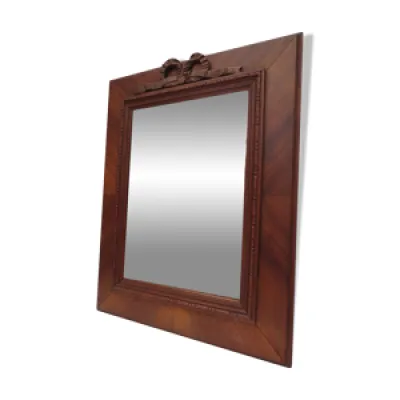 Miroir rectangulaire - noyer ancien