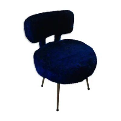 chaise Pelfran moumoute - bleu