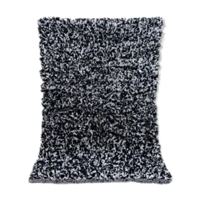 tapis berbère boucherouite - noir