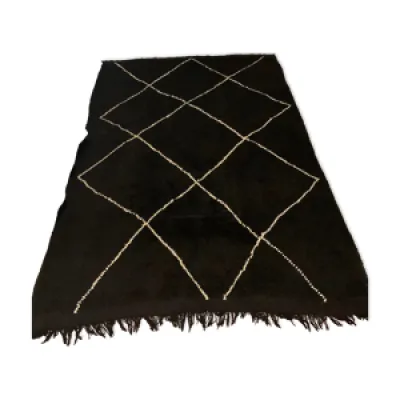 tapis berbère noir grand - 240x160cm