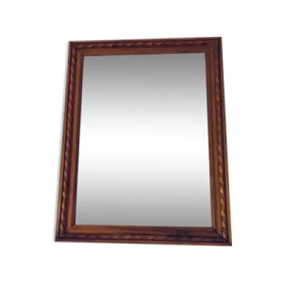 miroir ancien en bois - mercure