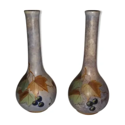 Paire de vases art-nouveau - dubois