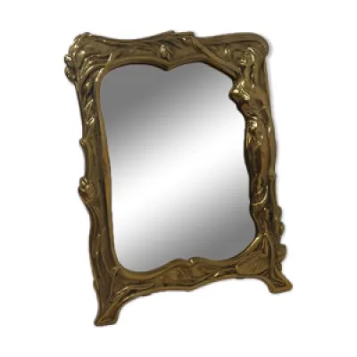 miroir ancien en laiton