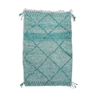 tapis berbère vert zanafi - 100x150