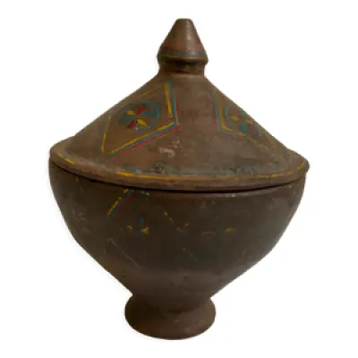 Boite poterie berbère