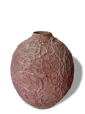 Vase boule ancien en - terre cuite