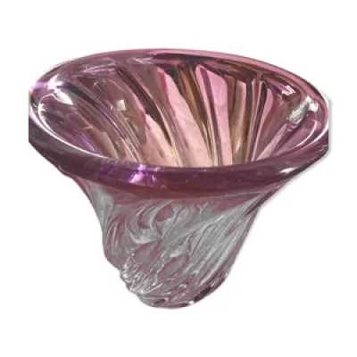 Vase cristal Val Saint - lambert