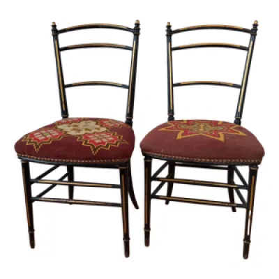 Paire de chaises napoleon