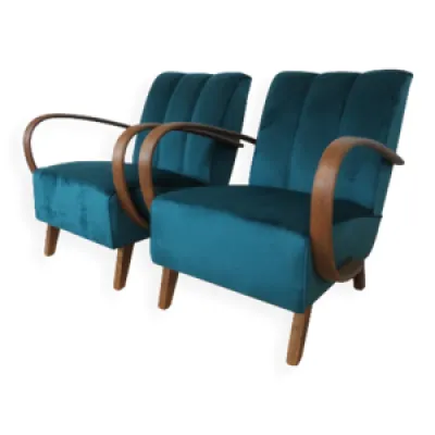 Paire de fauteuils by - halabala