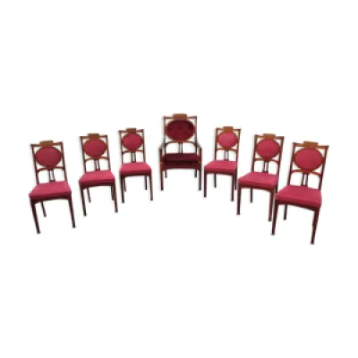 Ensemble de sept chaises