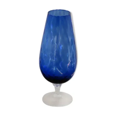 Vase Italie en verre - bleu